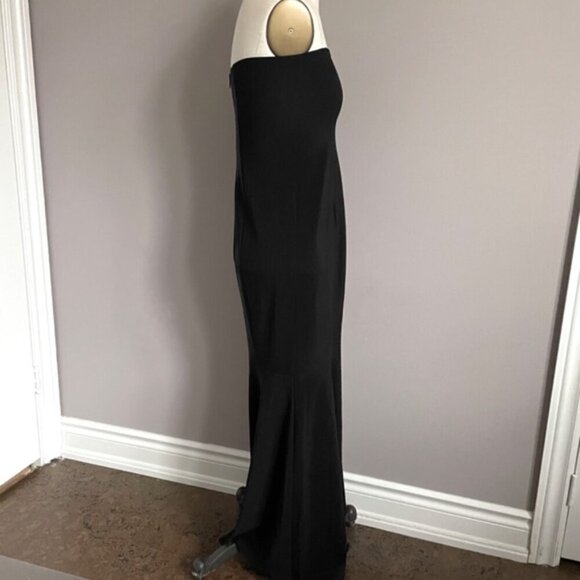 Vintage Linda Lundstrom Black Tube Maxi Mermaid Dress - Medium, Stretchy! 🇨🇦 - Picture 5 of 10